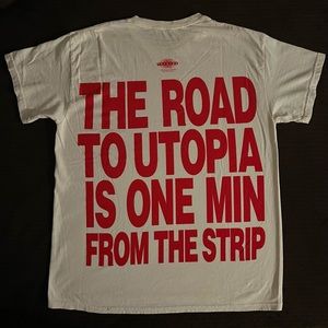 TRAVIS SCOTT ROAD TO UTOPIA TSHIRT CREAM/BIEGE